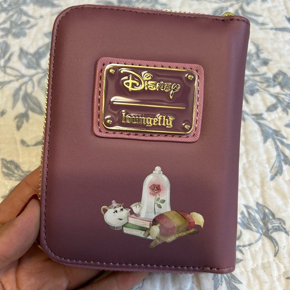 Loungefly Disney Beauty and the Beast Portrait Small Zip Wallet